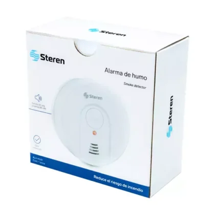 ALARMA DE HUMO CON ZUMBADOR STEREN