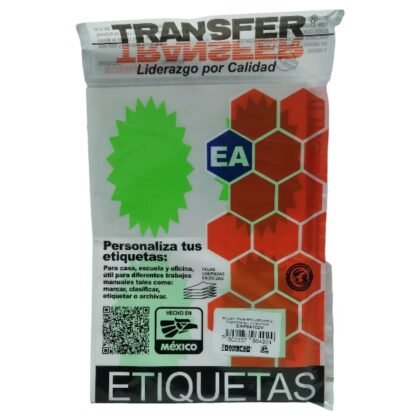 ETIQUETA TRANSFER B OFERTA VERDE 64X102