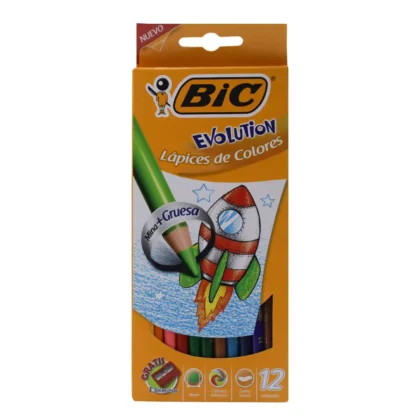 COLORES BIC MINA EXTRA GRUESA CON 12