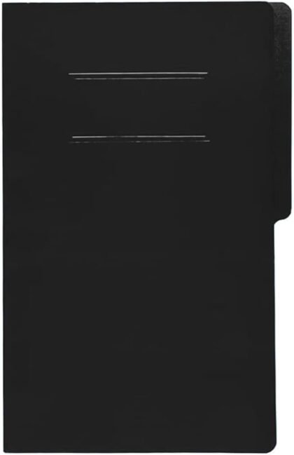 FOLDER CON BROCHE TAMAÑO OFICIO BACO NEGRO