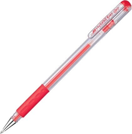 BOLIGRAFO PENTEL HYBRID DE GEL GRIP ROJO