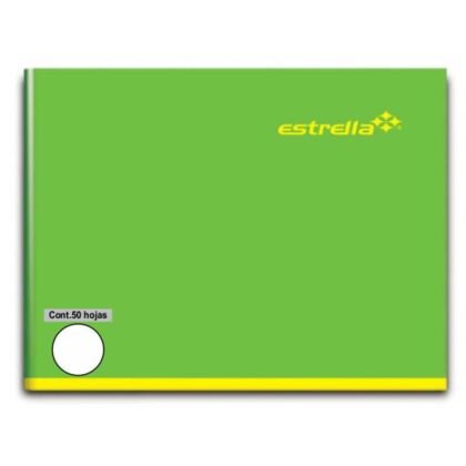 CUADERNO FORMA ITALIANA GRAPA ESTRELLA BCO 50H