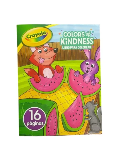 LIBRO PARA COLOREAR COLORS OF KINDN 16 PAGINAS CRAYOLA