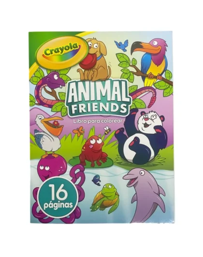 LIBRO PARA COLOREAR ANIMAL FRIENDS 16 PAGINAS CRAYOLA