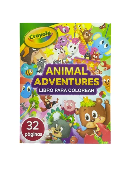 LIBRO P/COLOREAR 32 PAG ANIMAL ADVENTUR