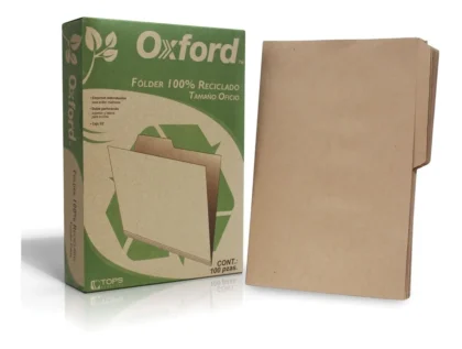 FOLDER ECOLOG KRAFT OXFORD TAMAÑO OFICIO