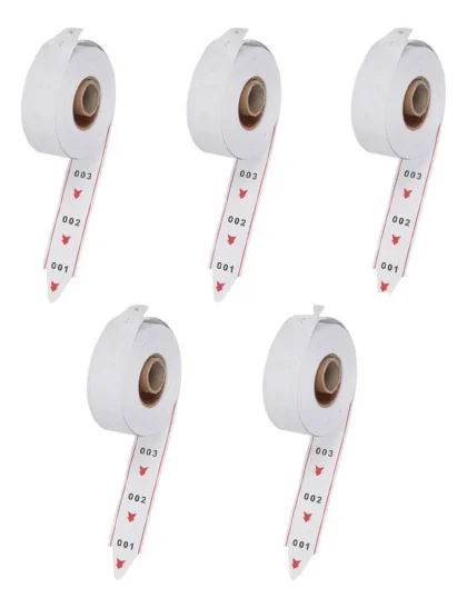 ROLLO TOMA TURNO 2000 TICKETS 3 DIGITOS ROJO