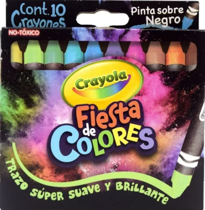 CRAYONES CRAYOLA JUMBO FIESTA COLOR CON 10