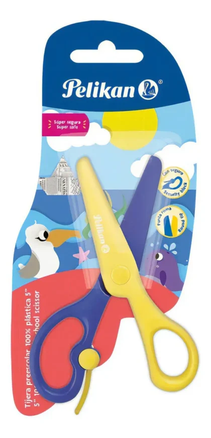 TIJERA PELIKAN PREES 5" PLASTICA