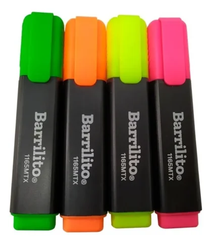 RESALTADOR BARRILITO ESCOLAR NEON