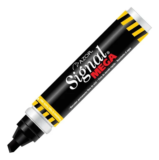 MARCADOR PERMANENTE AZOR SIGNAL MEGA NEGRO
