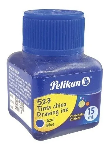 TINTA CHINA PELIKAN 15ML 523 AZUL ULTRAMAR