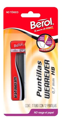 MINAS PARA LAPICERO BEROL WEAREVER 0.7MM CON 12