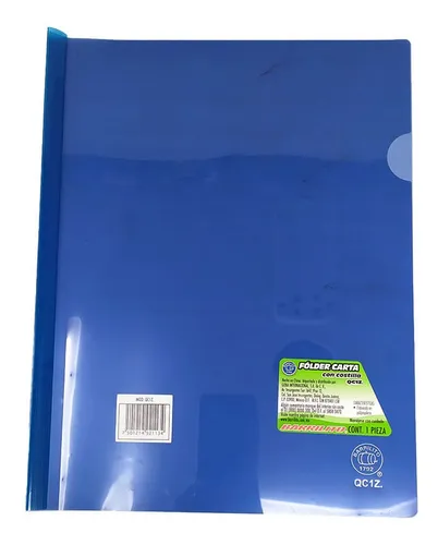 FOLDER COSTILLA BARRILITO TAMAÑO CARTA AZUL