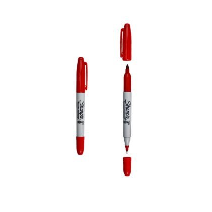 MARCADOR PERMANENTE SHARPIE DUO ROJO