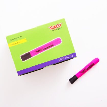 RESALTADOR BACO PLASTICO 16 ROSA