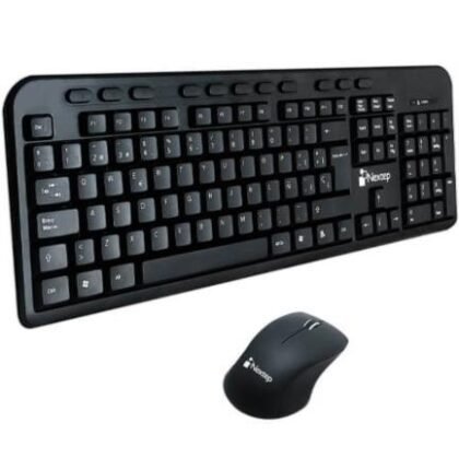KIT TECLADO Y MOUSE  INALAMBRICO NEXTEP 415 NEGRO
