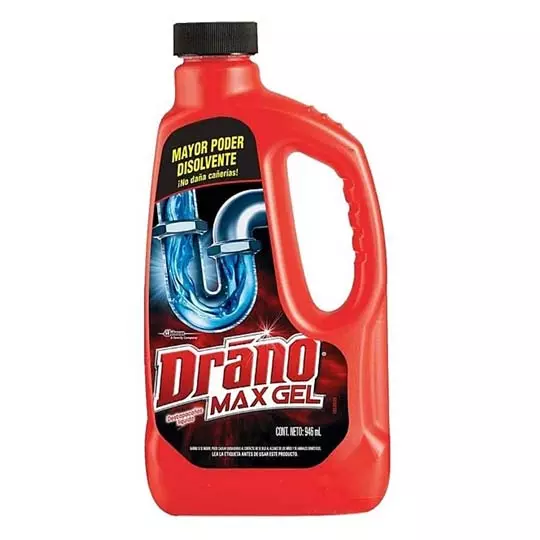 LÍQUIDO DESTAPADOR DRANO PLUS MAX GEL DESTAPA 946 ML