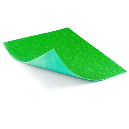 FOAMY TAMAÑO CARTA CON DIAMANTINA PASCUA VERDE CLARO