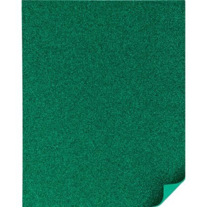 FOAMY TAMAÑO CARTA CON DIAMANTINA PASCUA VERDE BANDERA