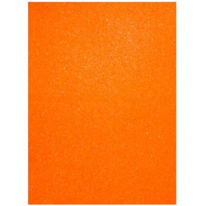 FOAMY TAMAÑO CARTA CON DIAMANTINA PASCUA NARANJA