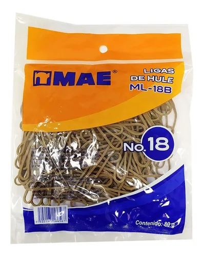 LIGA HULE NATURAL NO.18 MAE 80GRS