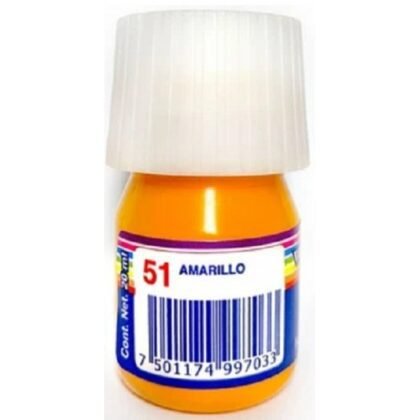 PINTURA CARTEL BACO 25ML 51 AMARILLO MEDIO