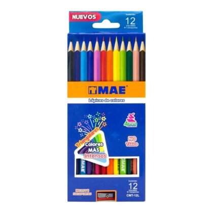 LAPICES COLORES MAE TRIAN LARGO C/12