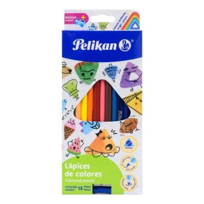 COLORES PELIKAN TRIANGULARES CON 12 PZS