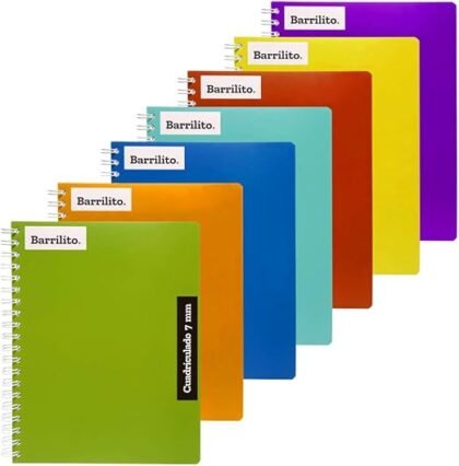 CUADERNO PROFESIONAL BARRILITO DOBLE ARILLO CUADRO GRANDE 100 HOJAS