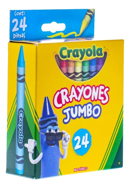CRAYONES CRAYOLA JUMBO REDONDO CON 24