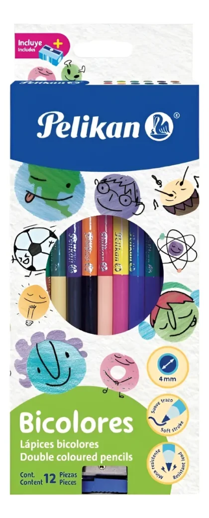 COLORES PELIKAN BICOLOR 12 = 24