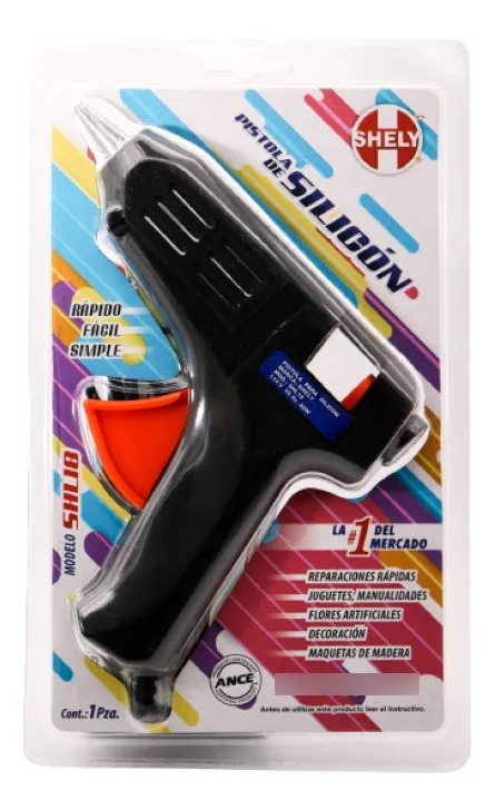 PISTOLA PARA SILICON GRANDE SHELY G2 NEGRA