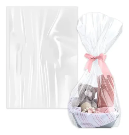 BOLSA DE CELOFAN 9X33 CM CON FUELLE