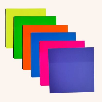 NOTAS ADHESIVAS MAE A-INK 3"X3" NEON CON 100